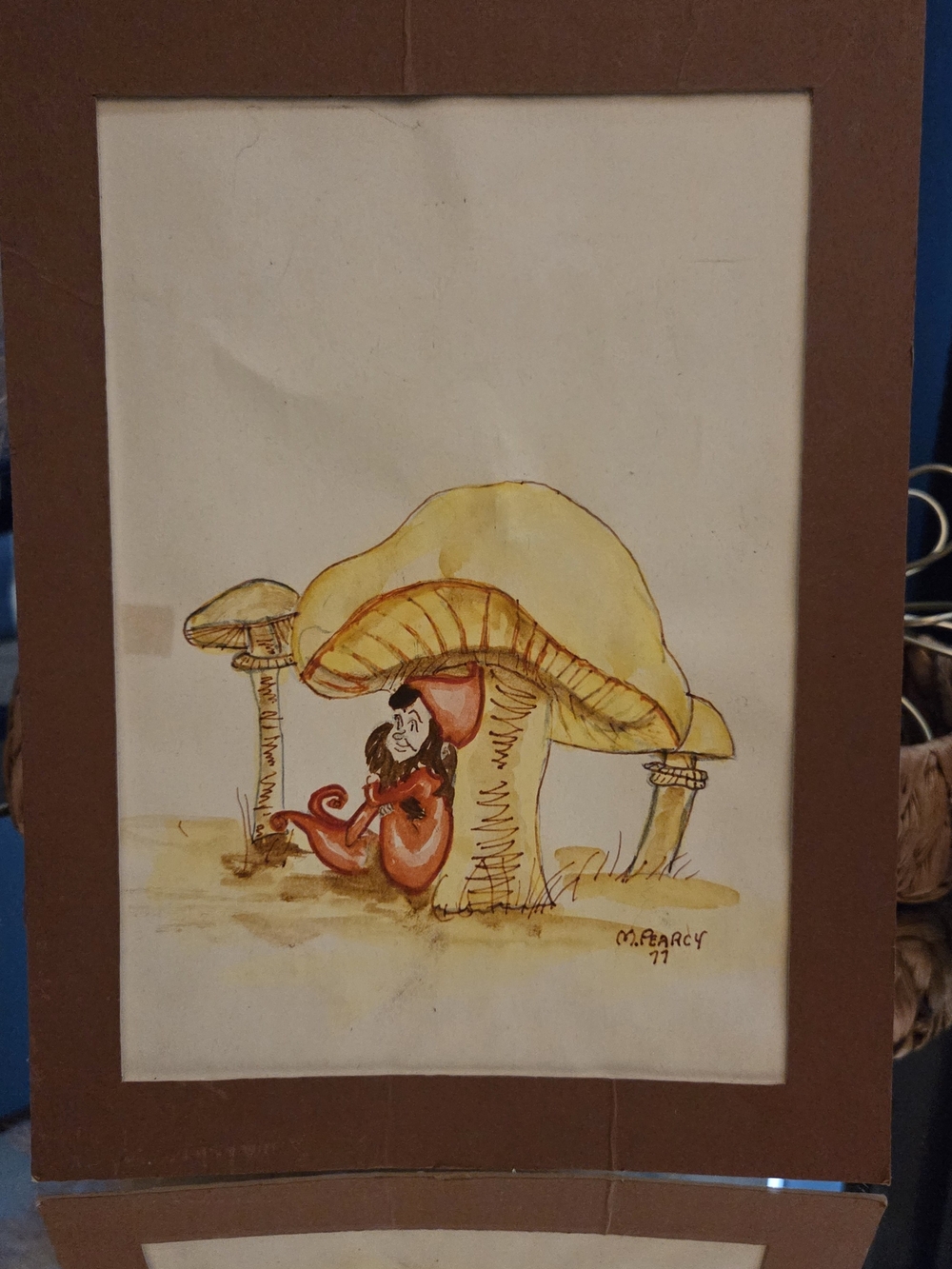 Original Signed 1977 Max Pearcy Watercolor Painting | Berrien Springs MI